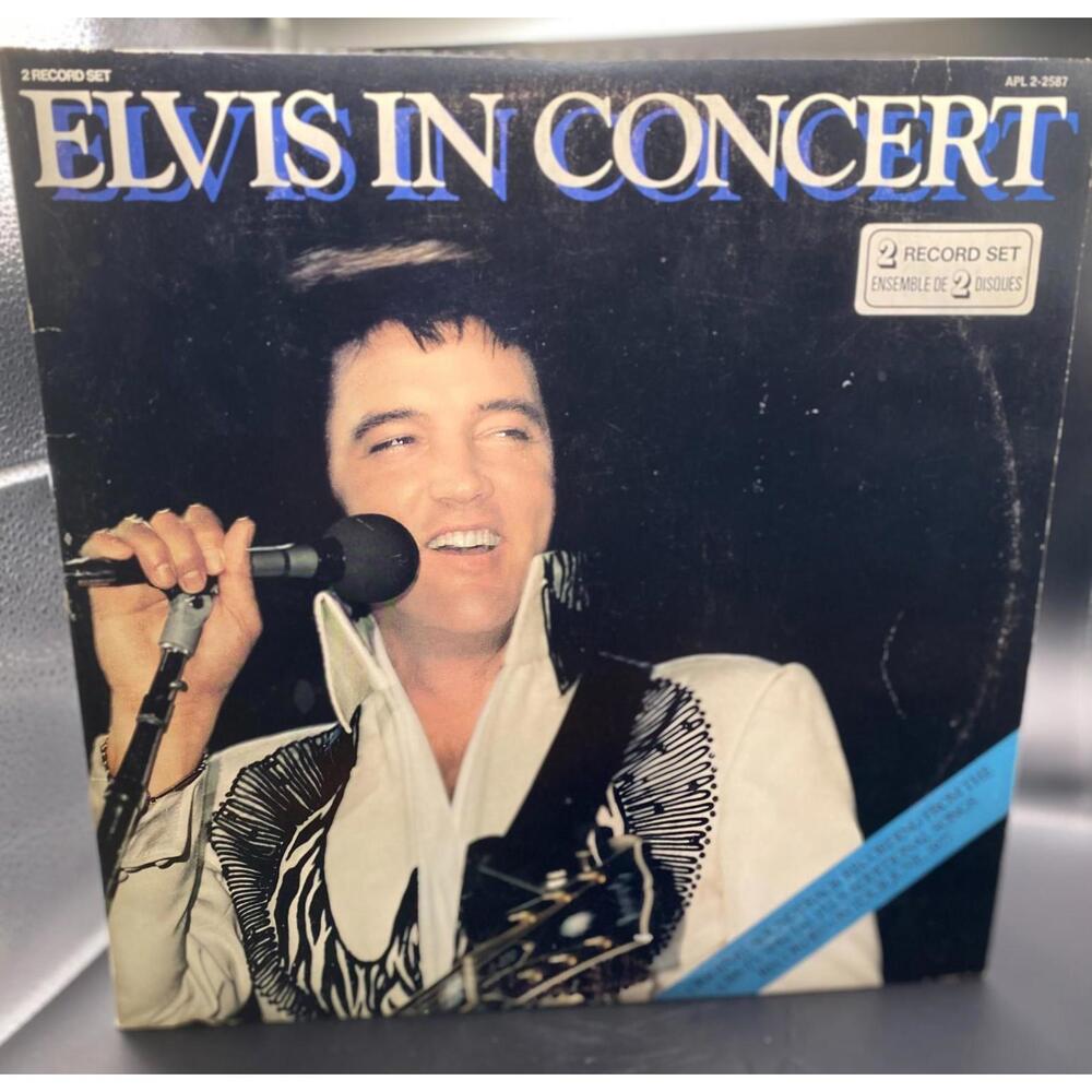 ELVIS IN CONCERT, 2 RECORD SET, JUNE 1977